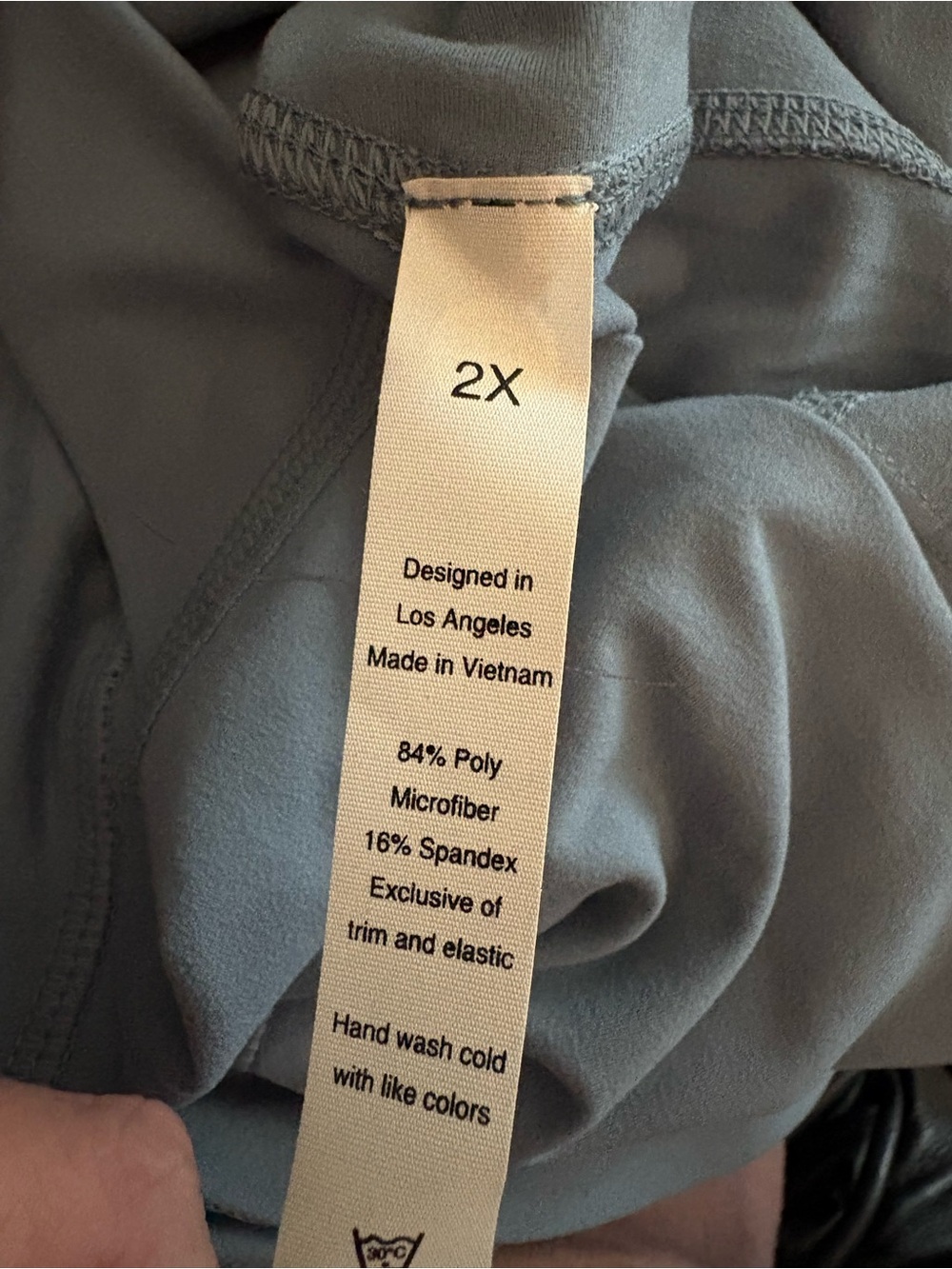 Rae Mode Buttery Soft High Waist Side Pocket Leggings | Slate Blue | 2x - Picture 5 of 5